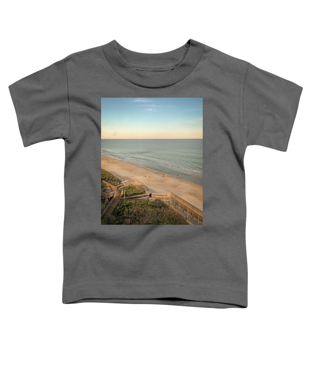 Beach Toddler T-Shirt featuring the photograph Topsail Beach North Carolina by Rick Nelson