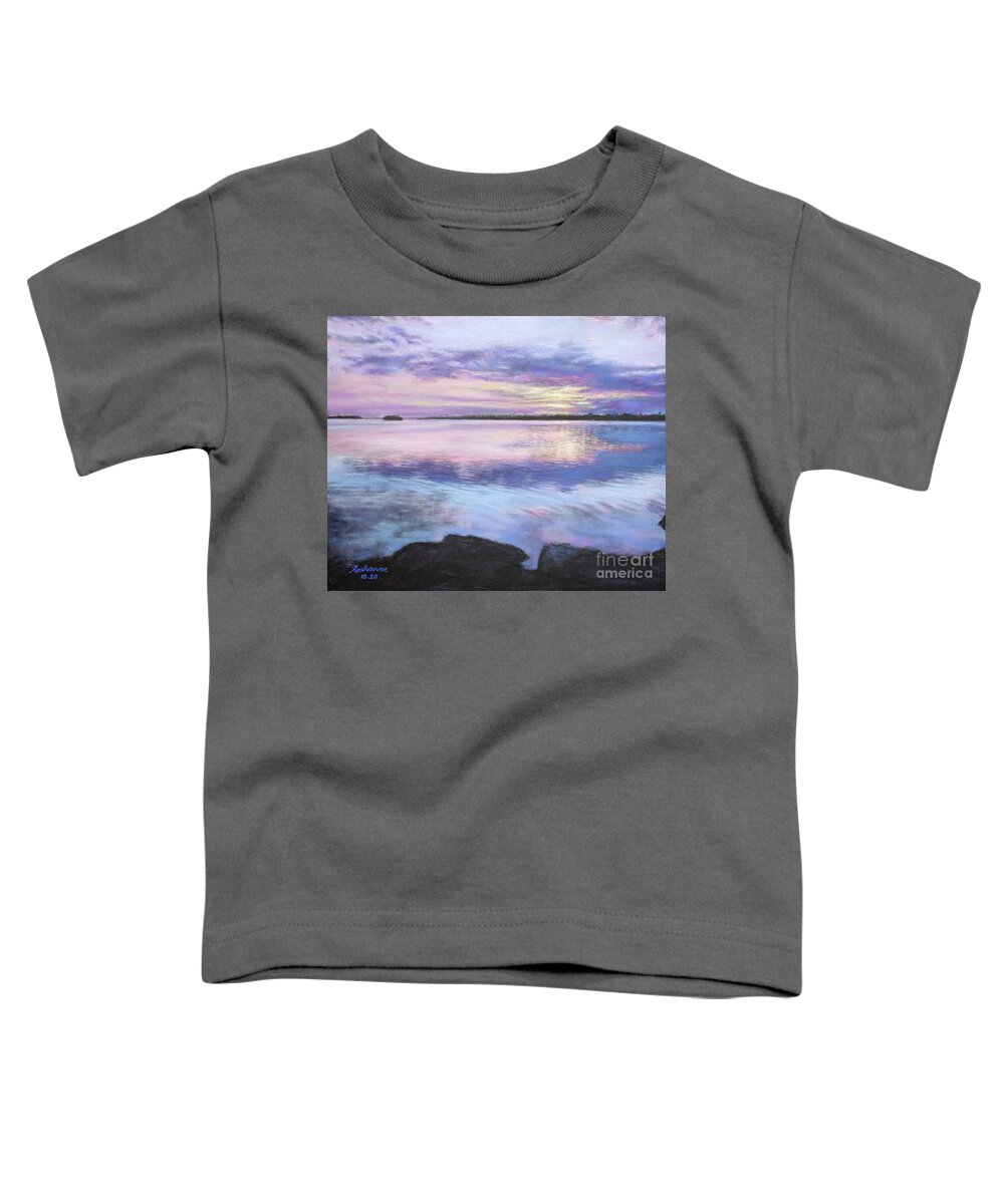 Roshanne Toddler T-Shirt featuring the pastel Tranquility by Roshanne Minnis-Eyma