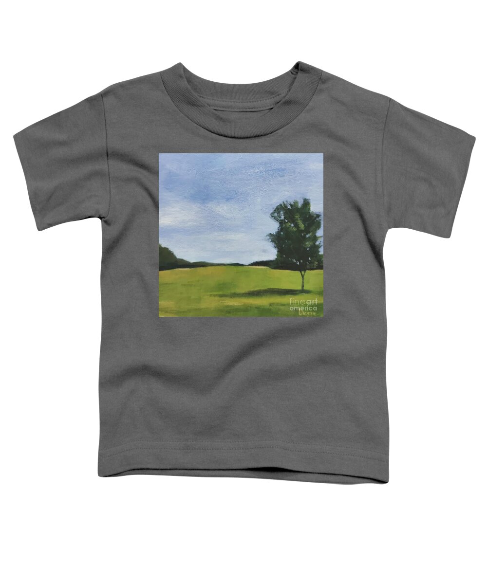 Original Toddler T-Shirt featuring the painting Tree II by Lisa Dionne