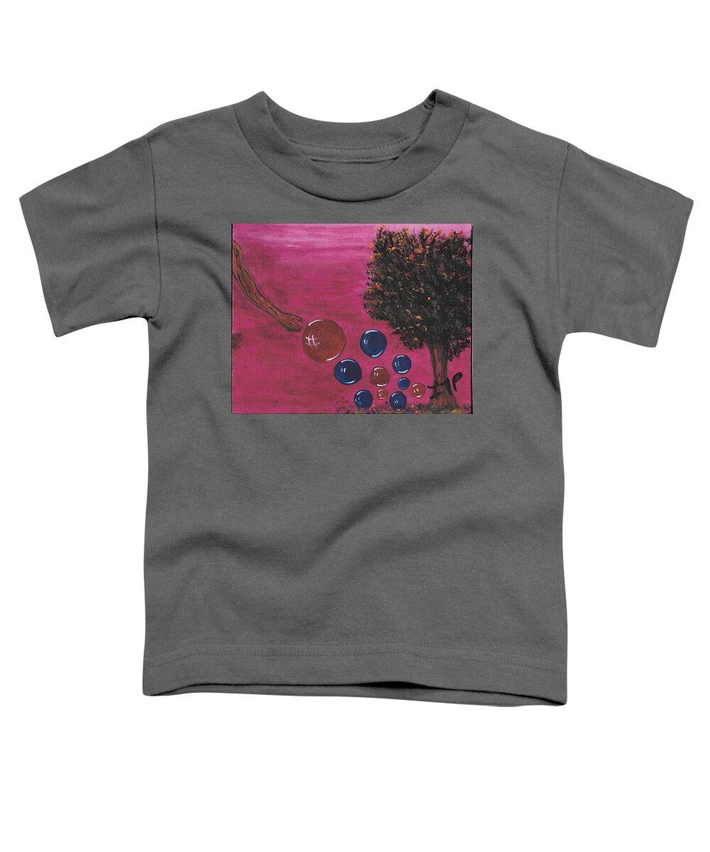 Trees Toddler T-Shirt featuring the painting Tree of Life by Esoteric Gardens KN