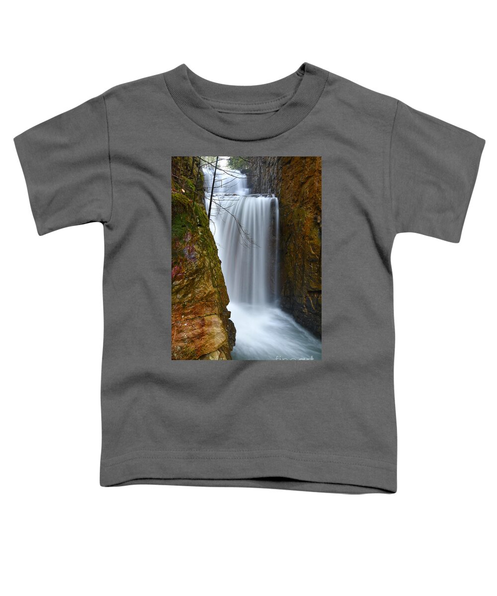 Triple Falls Toddler T-Shirt featuring the digital art Triple Falls On Bruce Creek 11 by Phil Perkins