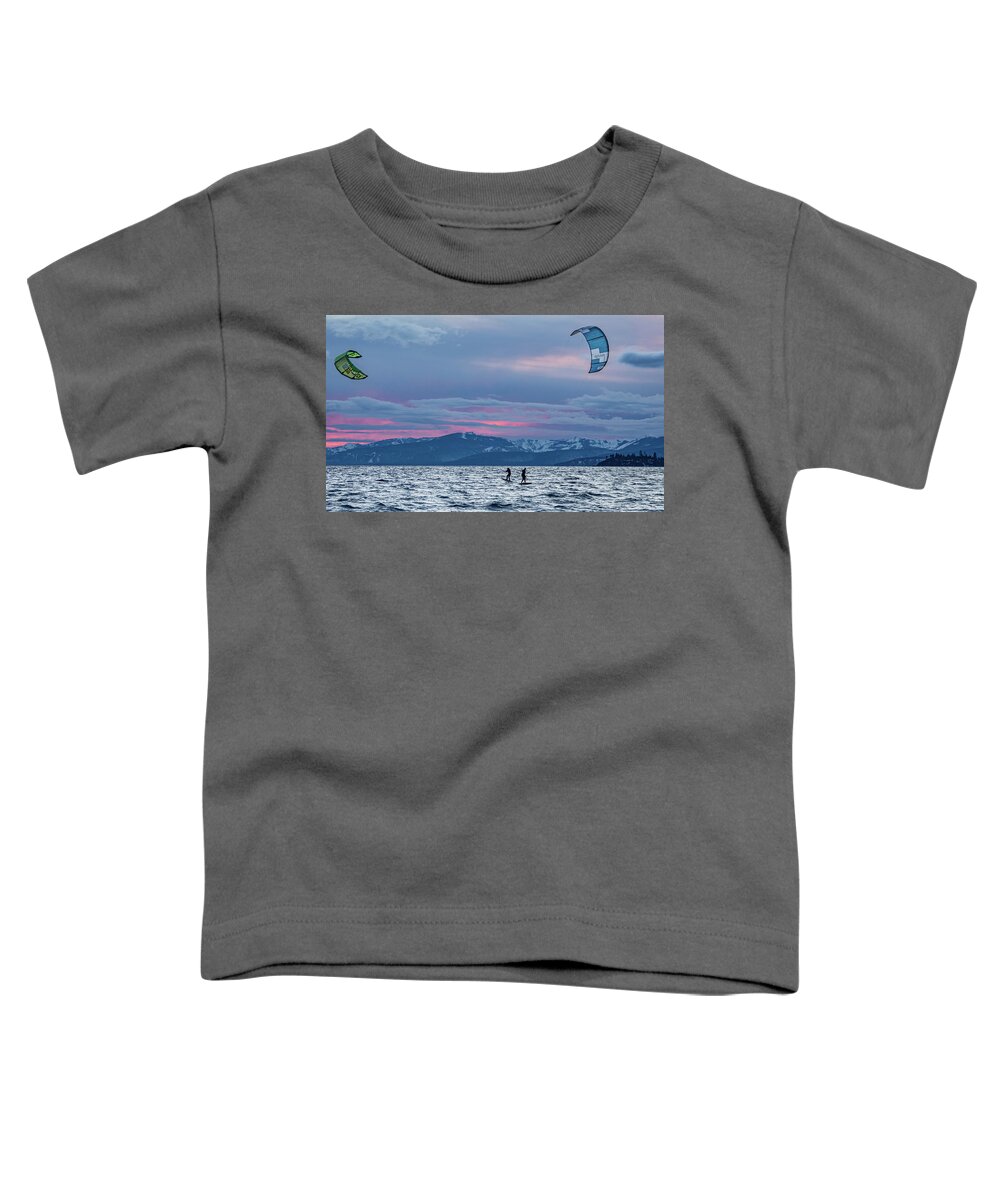 Kite Toddler T-Shirt featuring the photograph Two in Tahoe by Martin Gollery