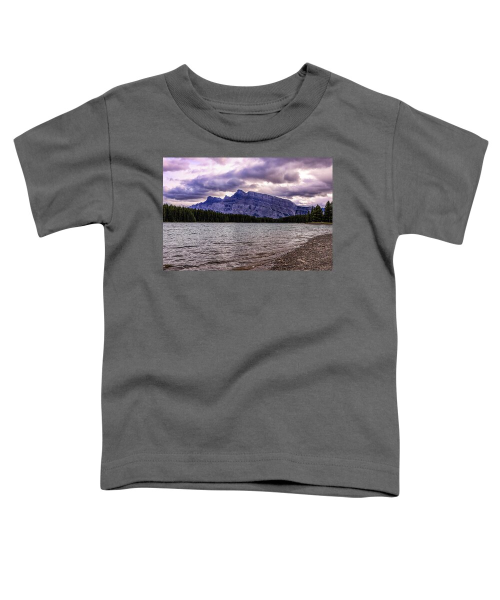 Two Jack Lake Canada Toddler T-Shirt featuring the photograph Two Jack Lake Canada by Dan Sproul