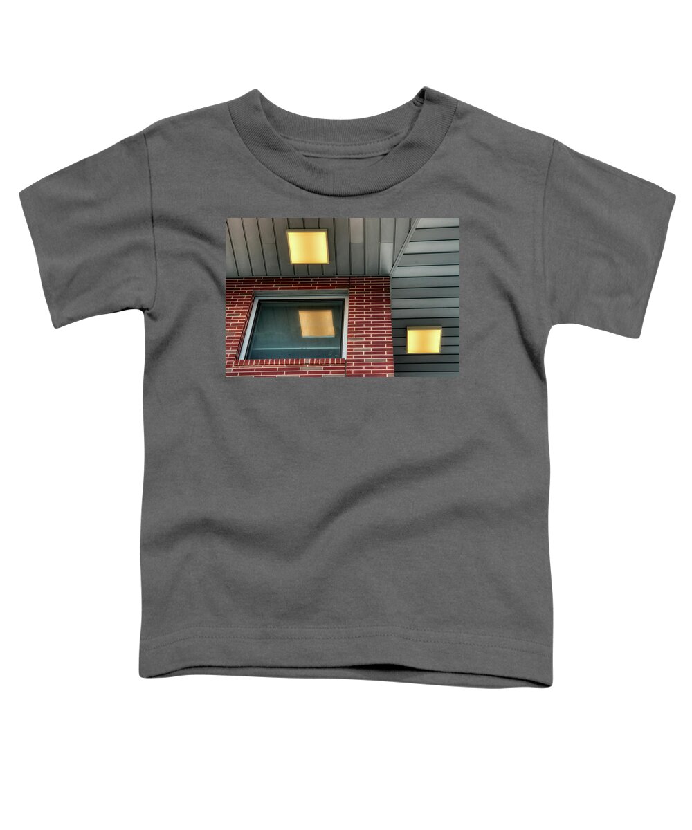 Light Toddler T-Shirt featuring the photograph Two Lights And A Reflection Above by Gary Slawsky