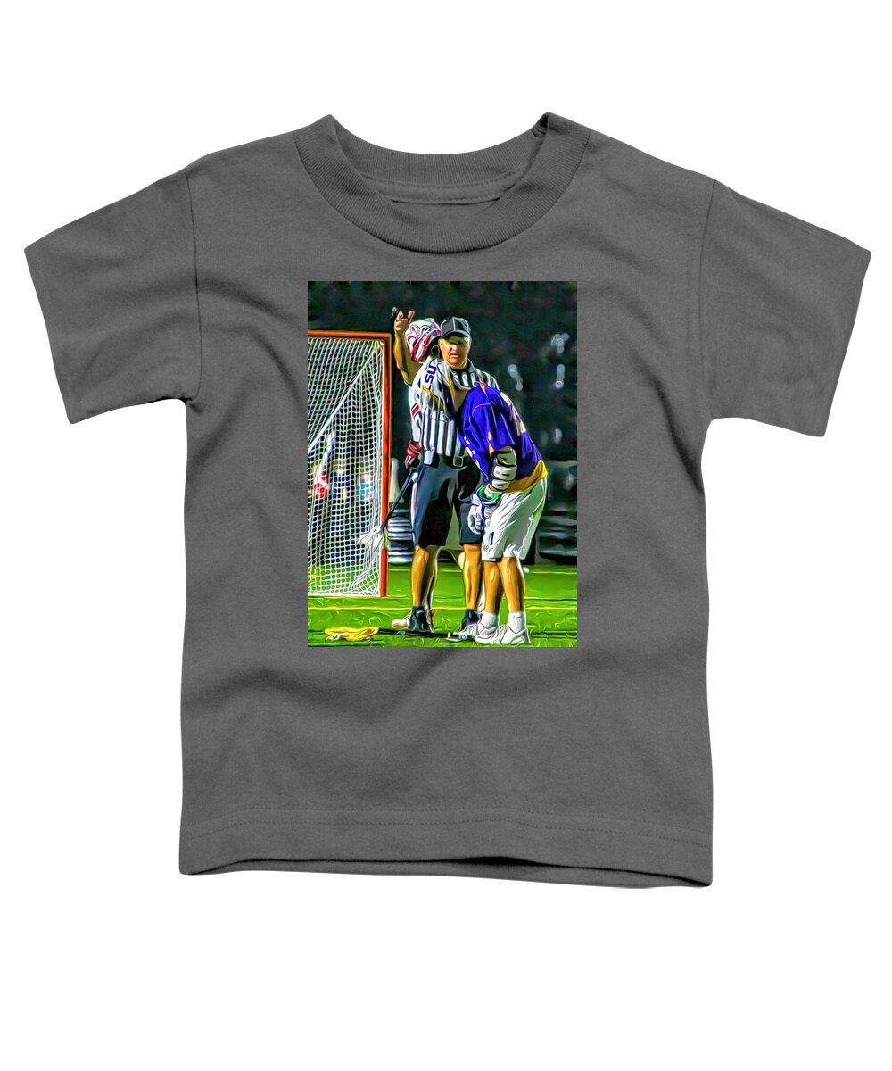 Sports Toddler T-Shirt featuring the photograph Two Minutes. Off You Go. by James Spears