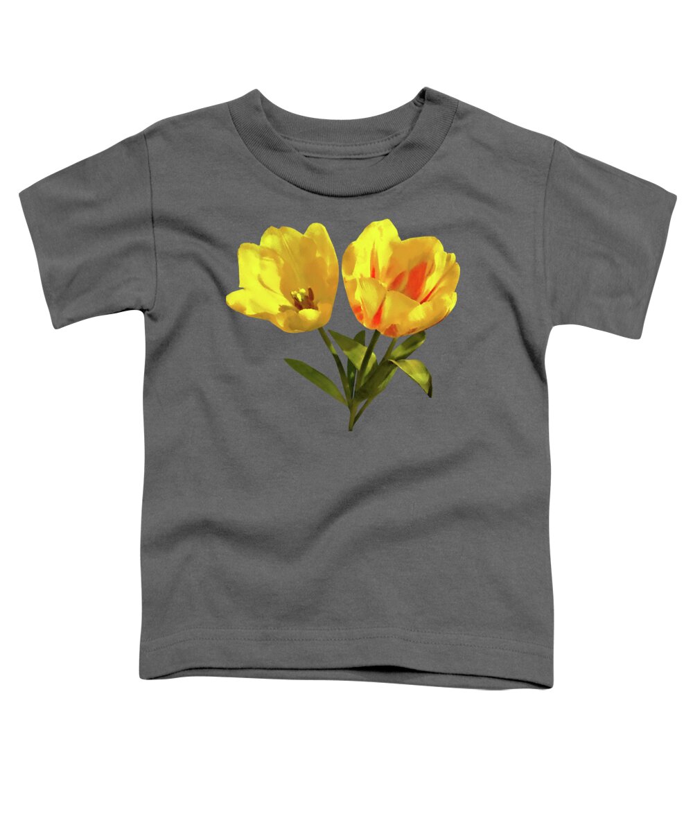 Tulips Toddler T-Shirt featuring the photograph Two Tulips by Susan Savad