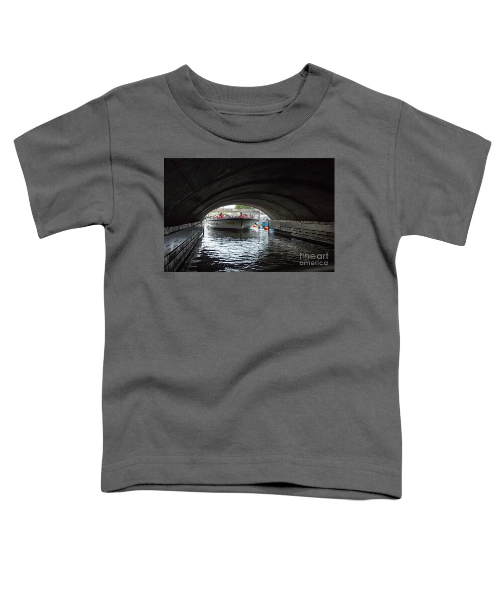 Copenhagen Toddler T-Shirt featuring the photograph Under the bridge by Agnes Caruso