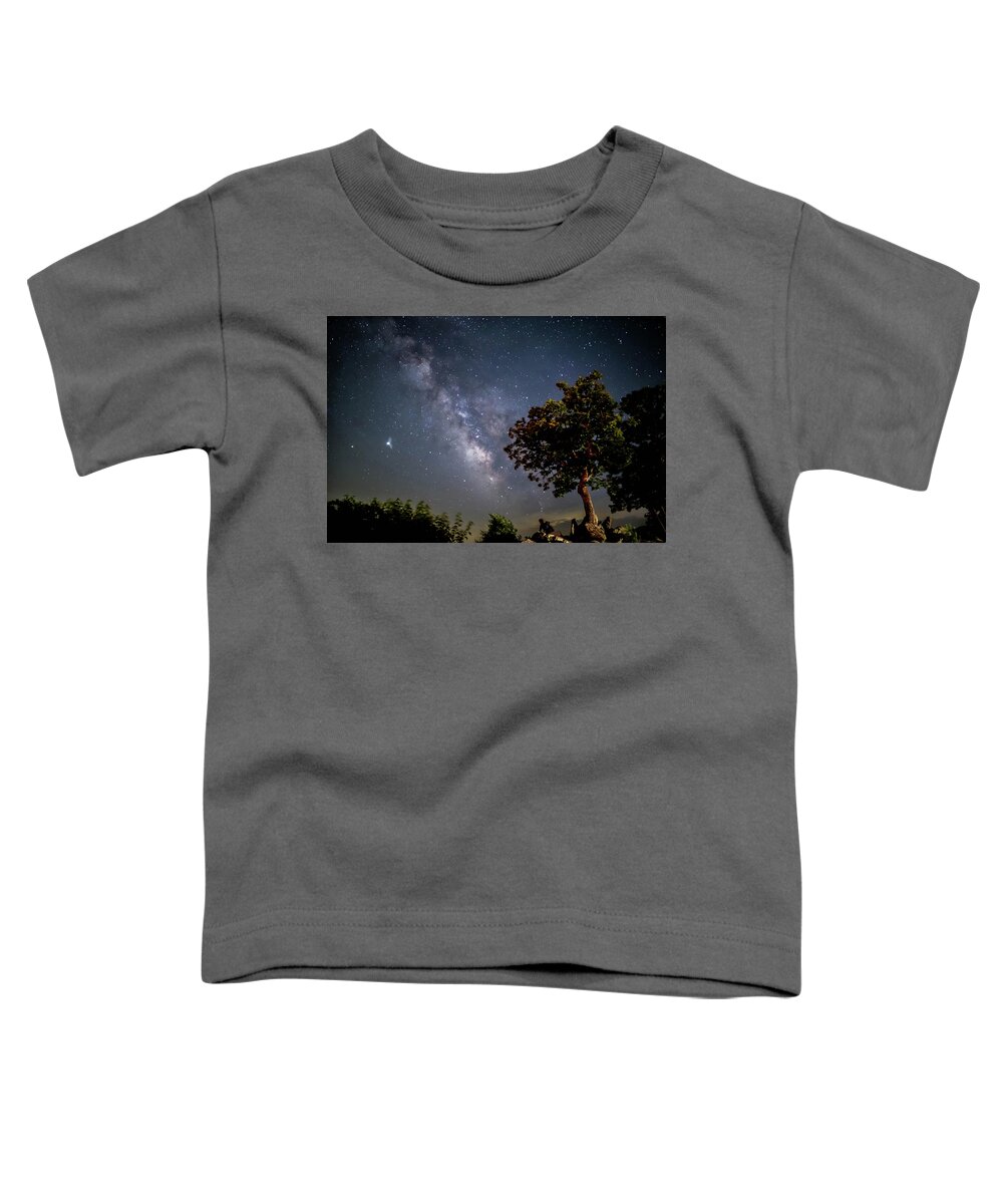 Pentax Toddler T-Shirt featuring the photograph Under the Milky Way by Lori Coleman