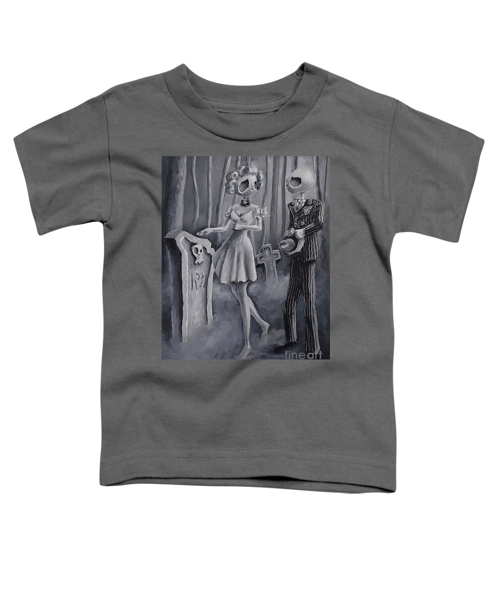 Death Toddler T-Shirt featuring the painting Unexpected by Lori Keilwitz