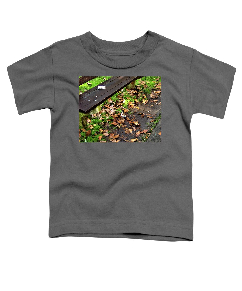 Forsyth Park Toddler T-Shirt featuring the photograph Unfortunate Litter by Theresa Fairchild