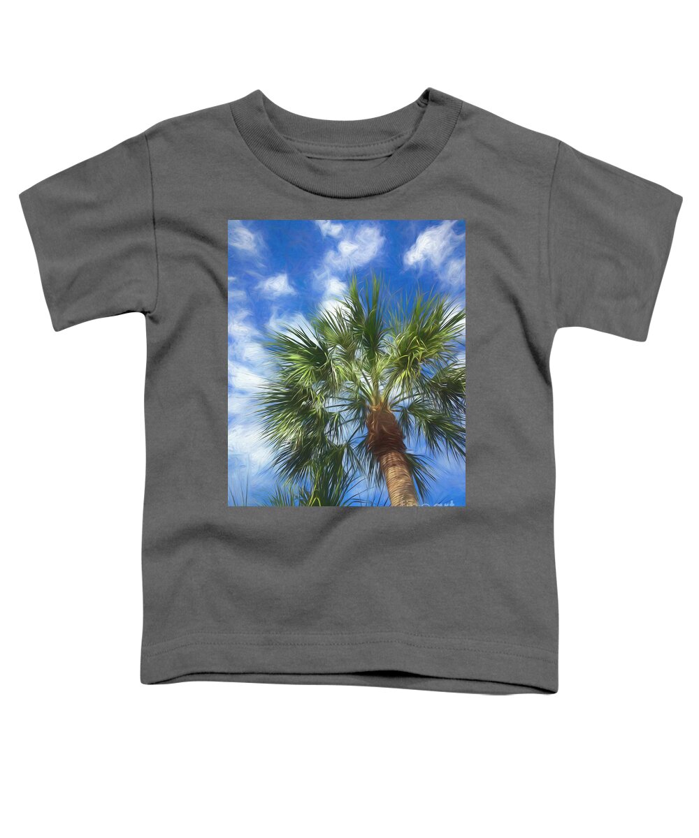 Palm Trees Toddler T-Shirt featuring the photograph Up in the Air by Xine Segalas