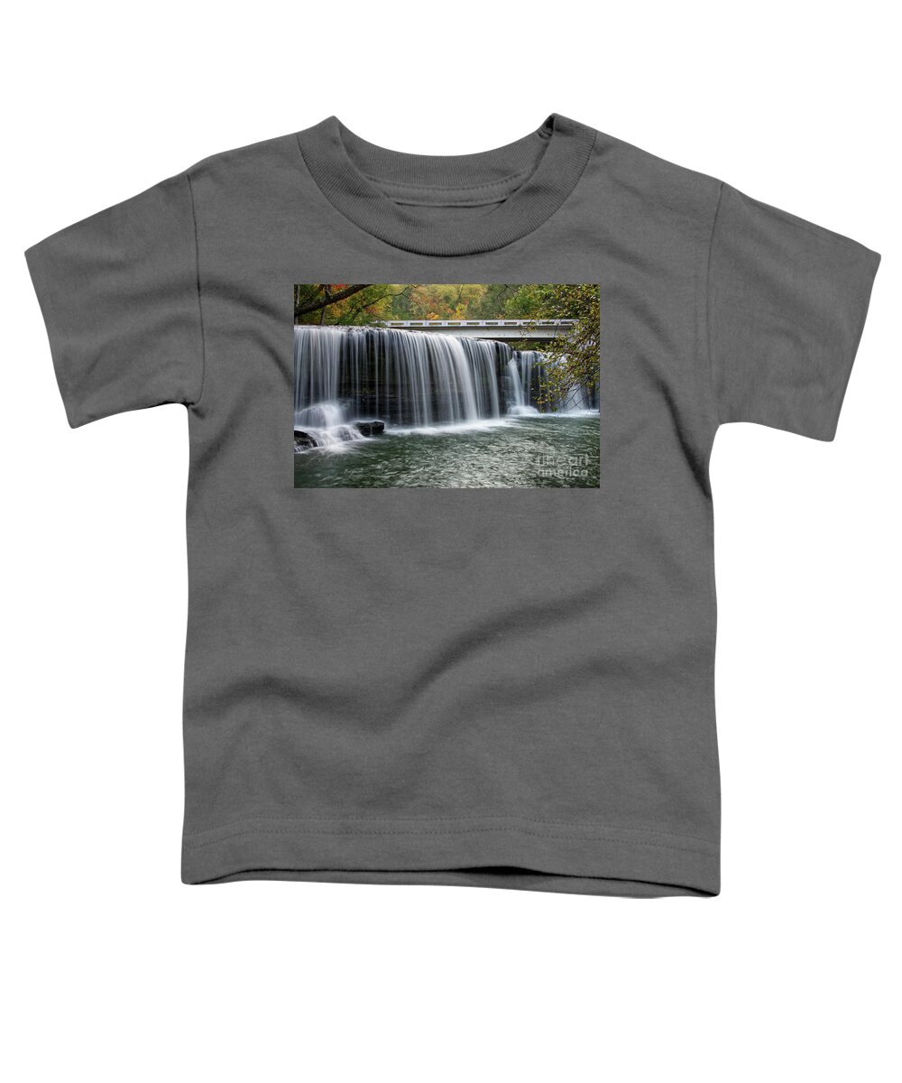 Waterfall Toddler T-Shirt featuring the photograph Upper Potter's Falls by Phil Perkins