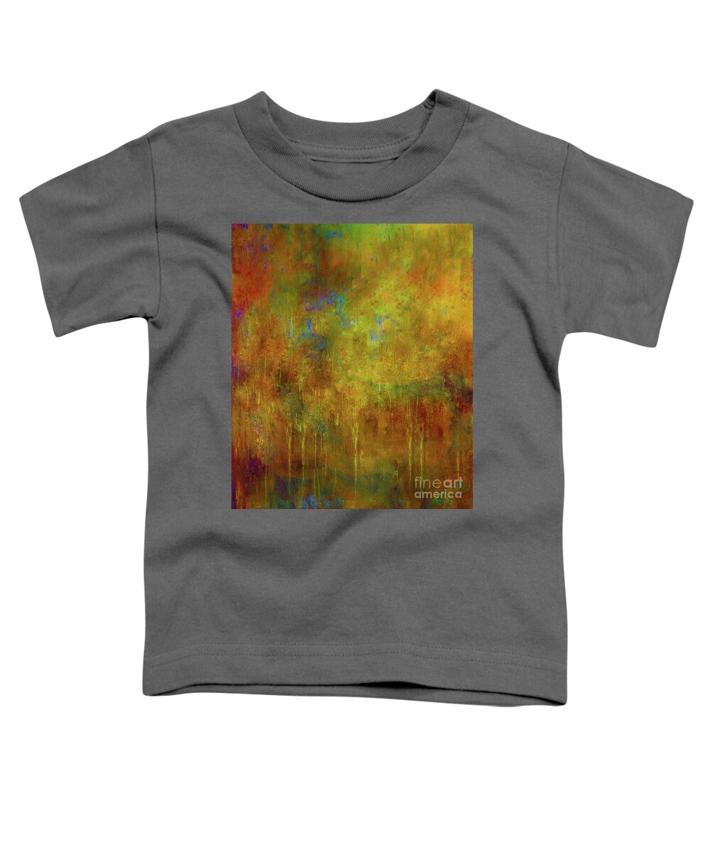 A-fine-art Toddler T-Shirt featuring the painting Valley Of The Thundering Hearts by Catalina Walker