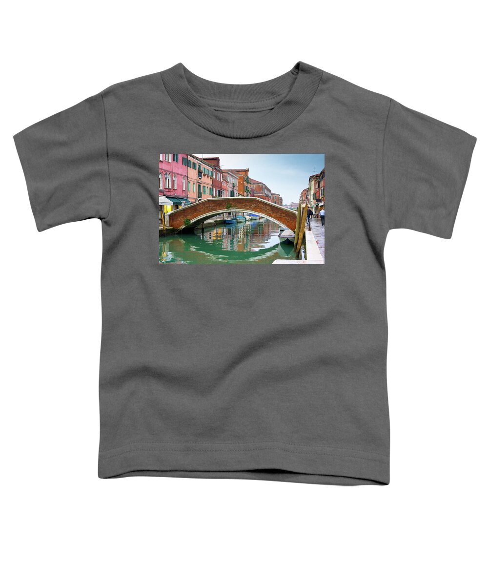 Rain Toddler T-Shirt featuring the photograph Venice Bridge by Andrew Lalchan