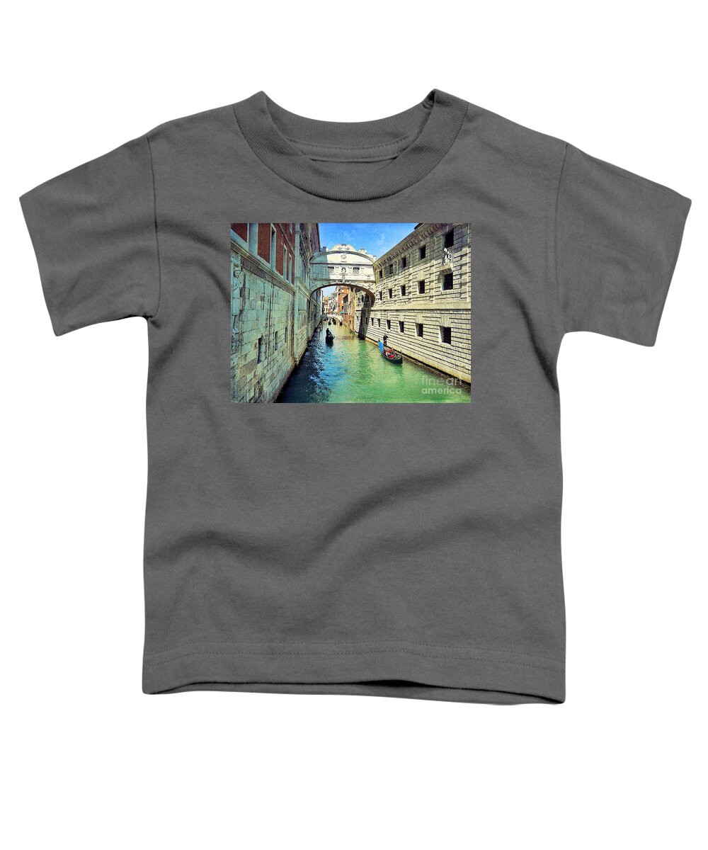 Bridge Of Sighs Toddler T-Shirt featuring the photograph Venice Series 3 by Ramona Matei