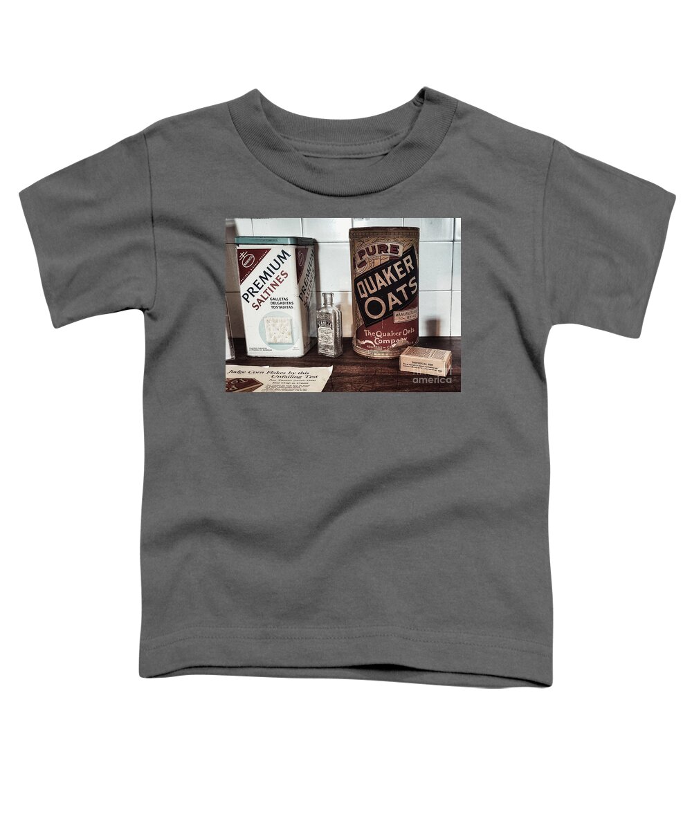 Vintage Toddler T-Shirt featuring the photograph Vintage Pantry by Mary Capriole