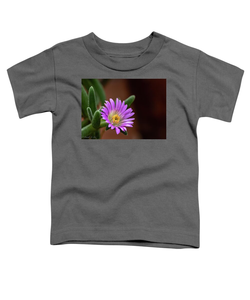 Flowers Toddler T-Shirt featuring the photograph Violet and Yellow by David Lee
