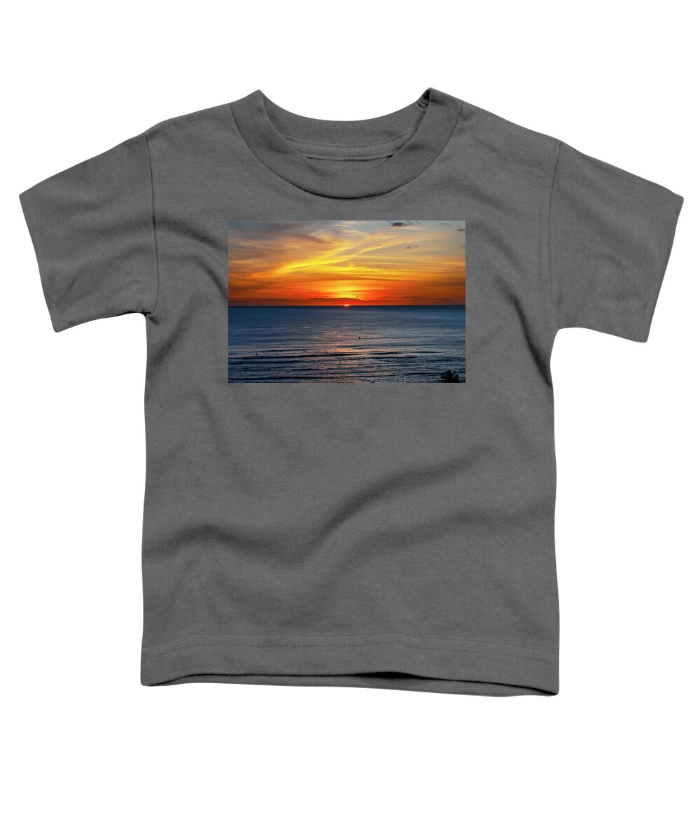 Sunset Toddler T-Shirt featuring the photograph Waiting on the Set by Anthony Jones