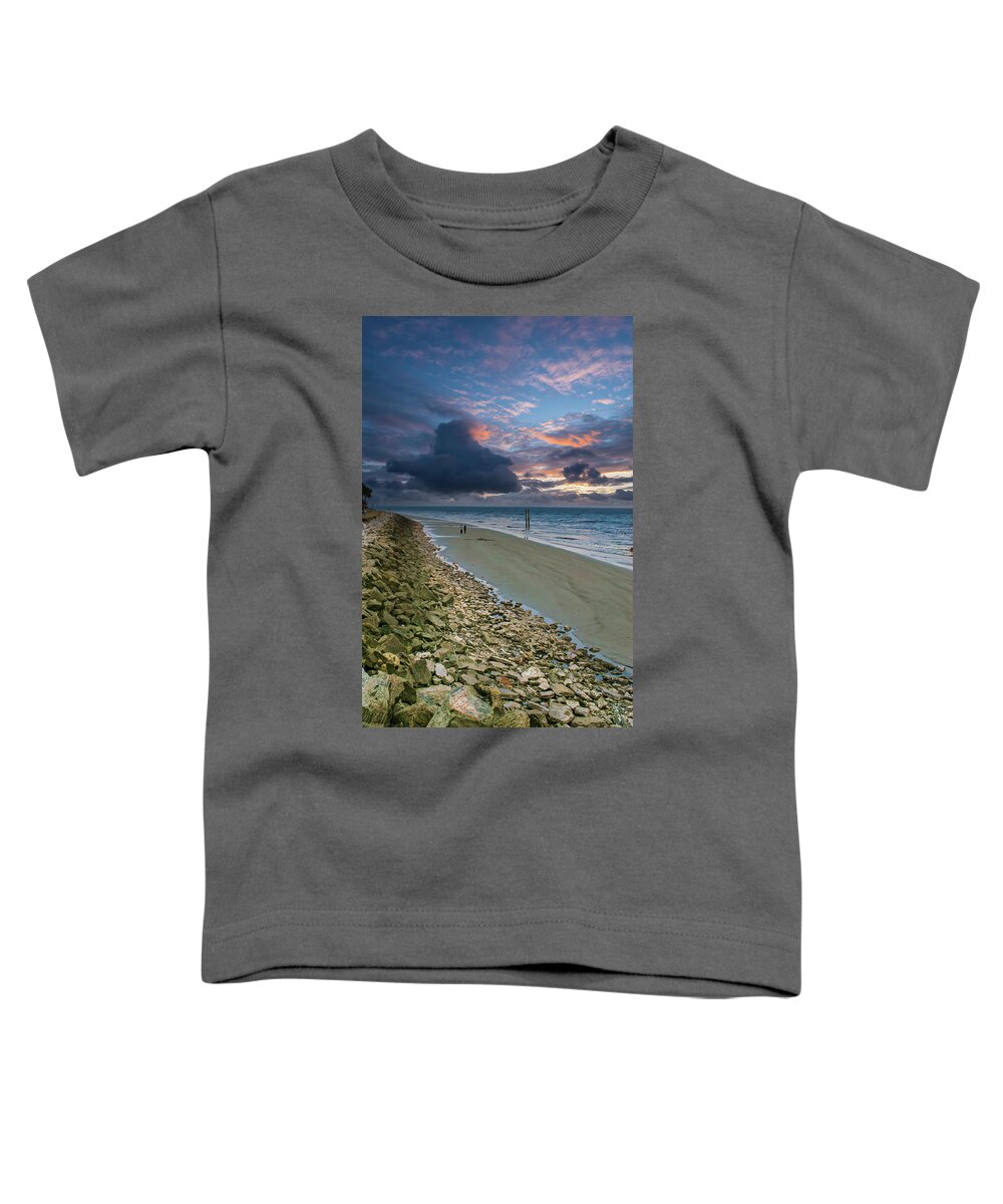 Beach Toddler T-Shirt featuring the photograph Walk on Beach by Darryl Brooks