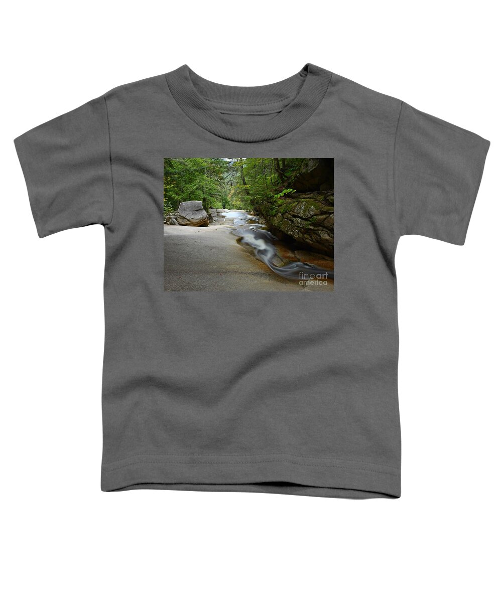 The Basin Toddler T-Shirt featuring the photograph Walton's Cascade by Steve Brown