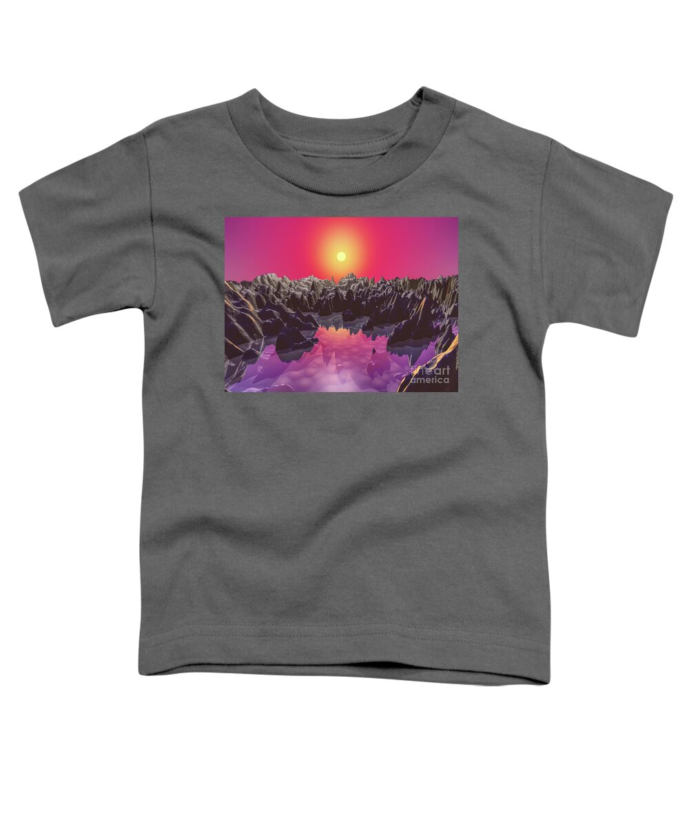 Water Toddler T-Shirt featuring the digital art Water On Mars by Phil Perkins