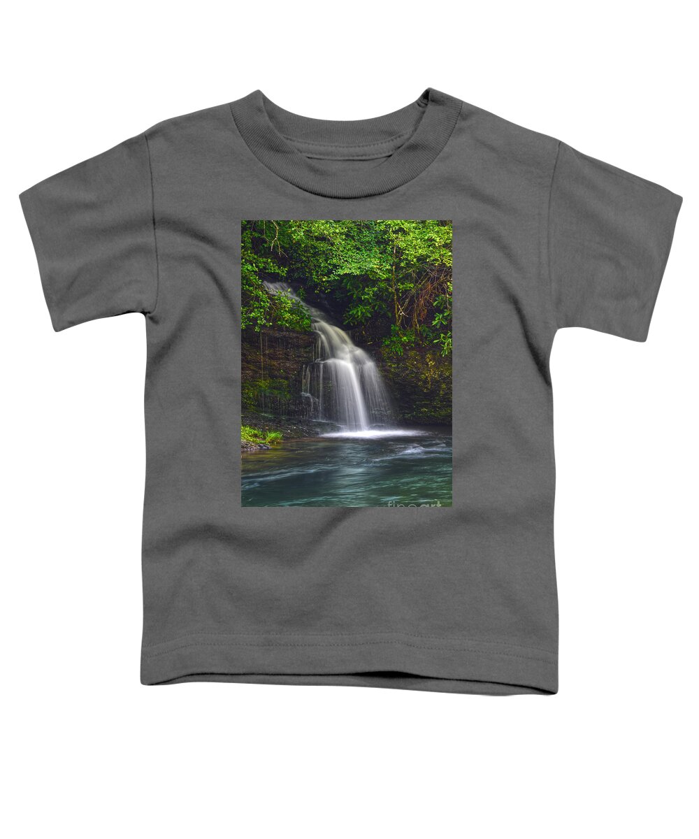 Waterfall Toddler T-Shirt featuring the photograph Waterfall On Little River by Phil Perkins