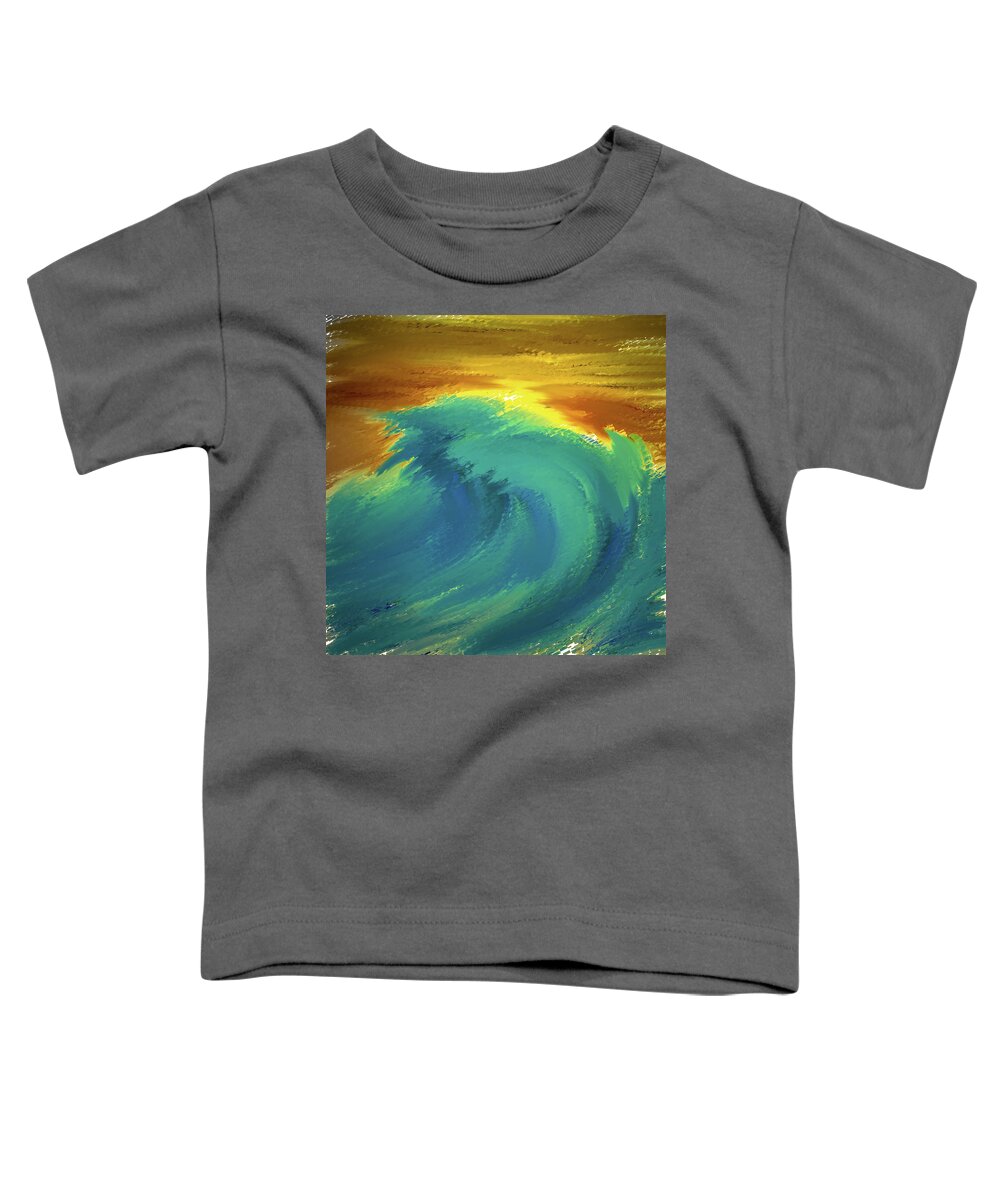 Wave Toddler T-Shirt featuring the digital art Wave #k3 by Leif Sohlman