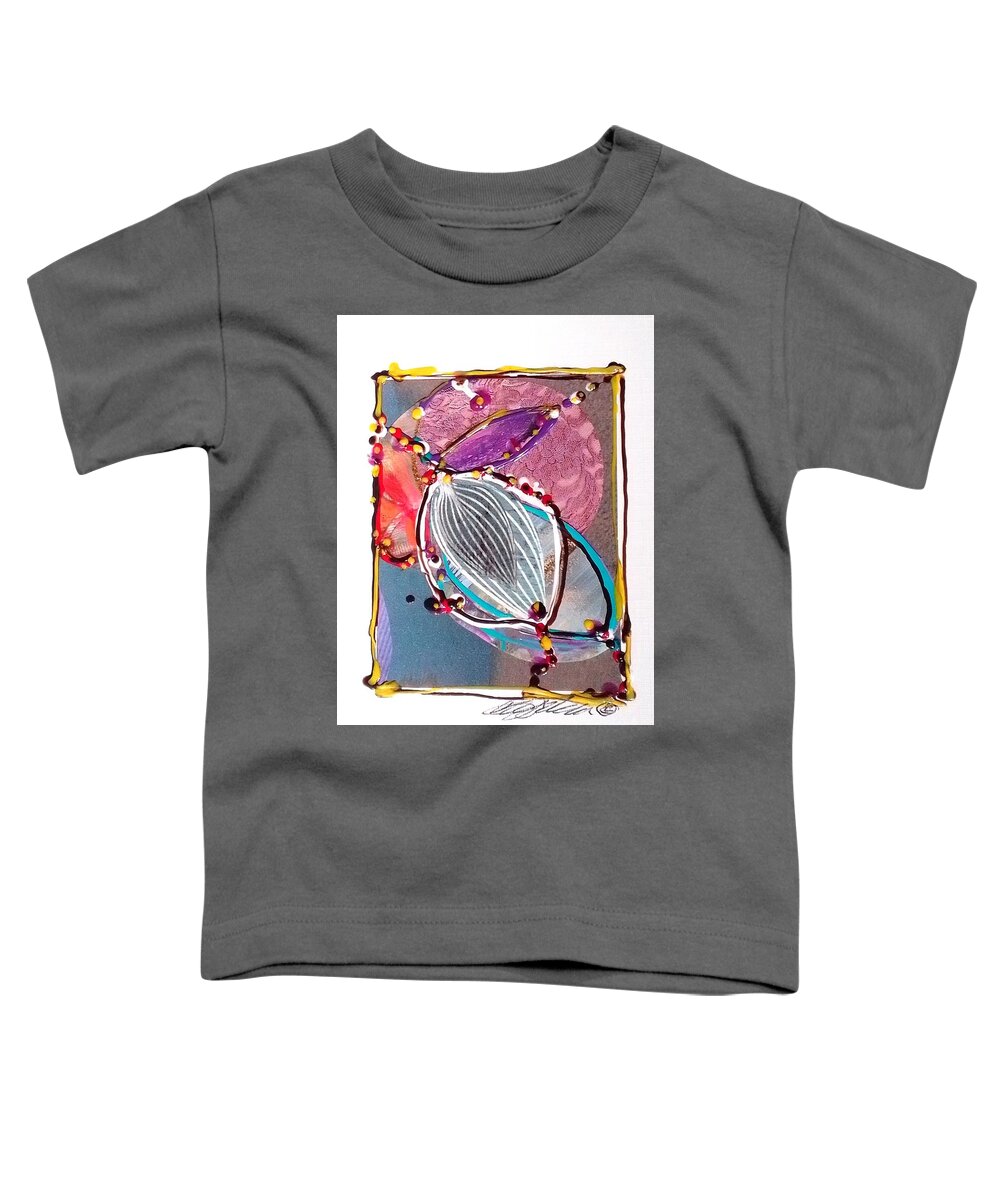 2022 Winter Collection Toddler T-Shirt featuring the mixed media We will be restored by Barbara Leigh Art