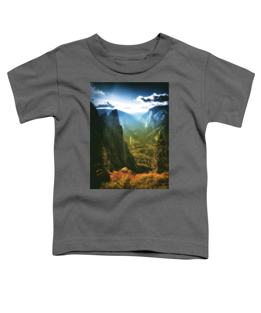 Yosemite Toddler T-Shirt featuring the photograph West Yosemite Valley Light by Lawrence Knutsson