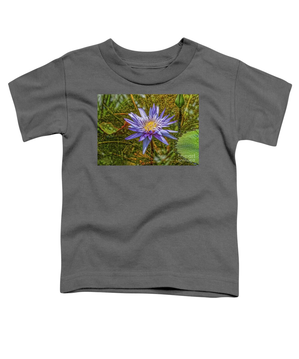 Blue Toddler T-Shirt featuring the photograph What Lies Beneath by Jo Ann Gregg
