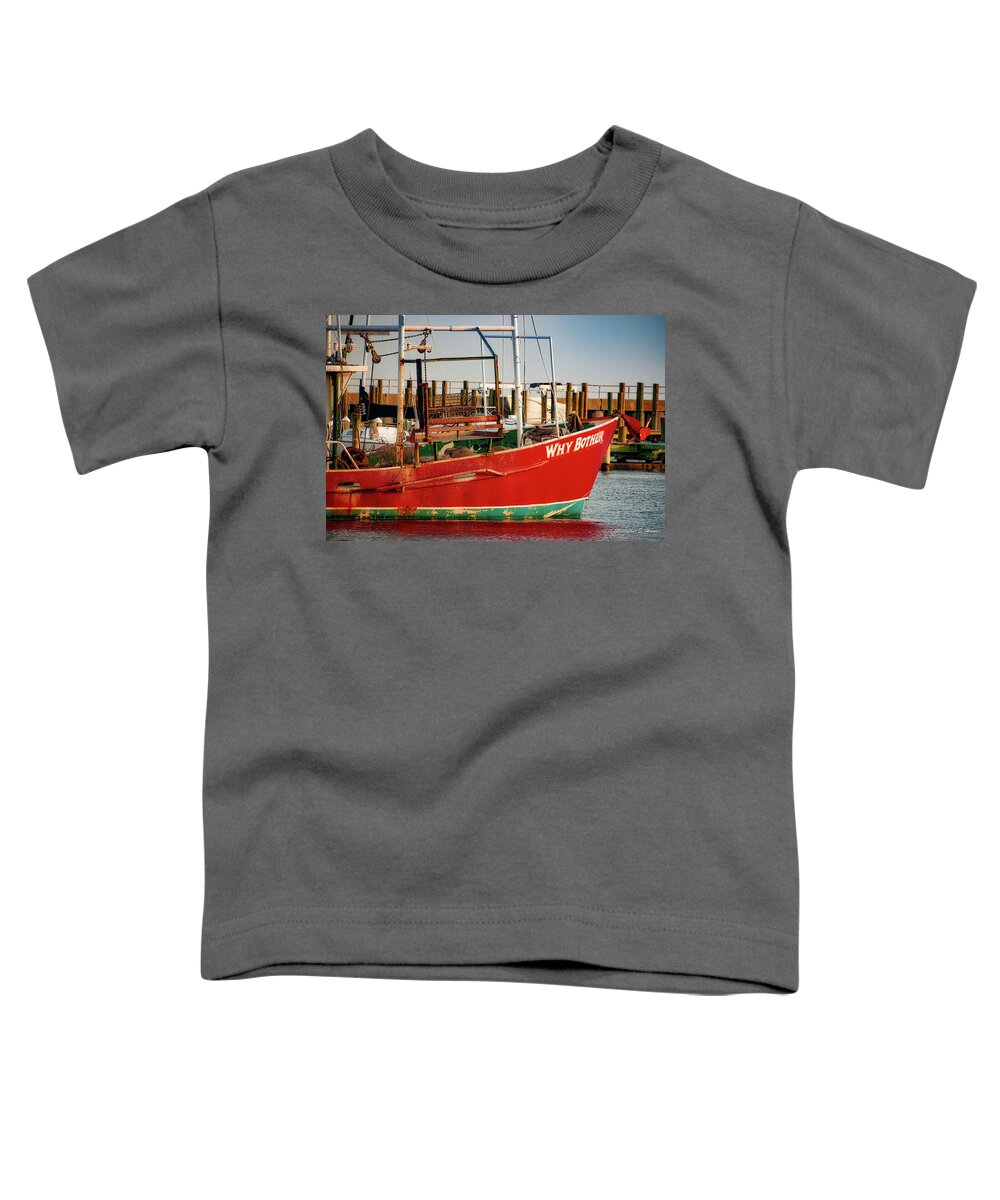 Boat Toddler T-Shirt featuring the photograph Why Bother by Christopher Holmes