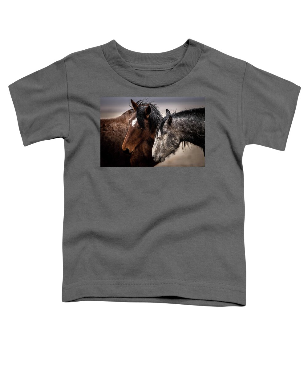 Wild Horses Toddler T-Shirt featuring the photograph Wild Onaqui by Julie Argyle