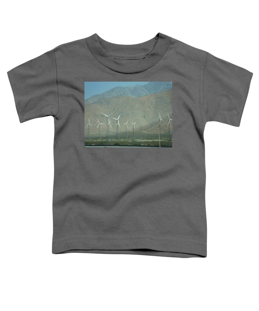 Windmill Toddler T-Shirt featuring the photograph Windmills of Palm Springs by Roxy Rich