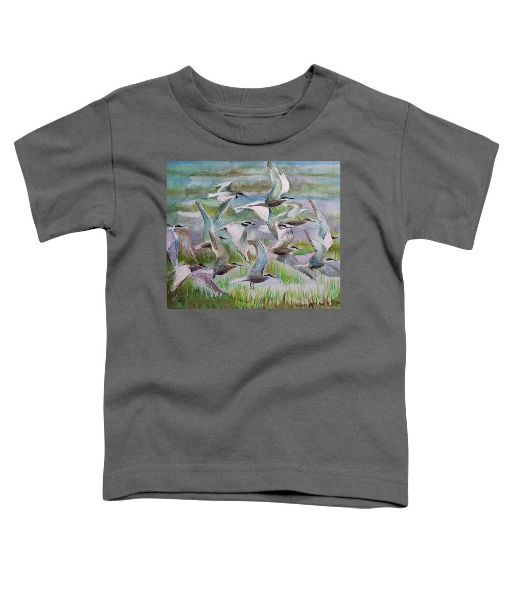 Wings Toddler T-Shirt featuring the painting Wings by Carolina Prieto Moreno
