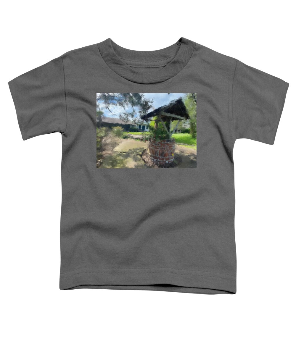 Landscape Toddler T-Shirt featuring the painting Wishing Well by Gary Arnold