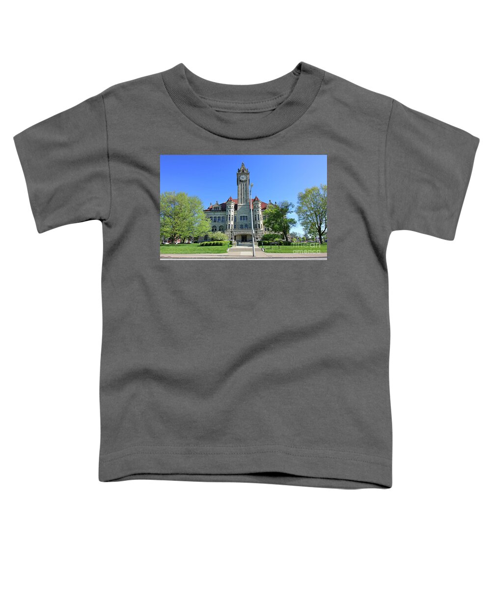 Wood County Courthouse Toddler T-Shirt featuring the photograph Wood County Courthouse 5934 by Jack Schultz