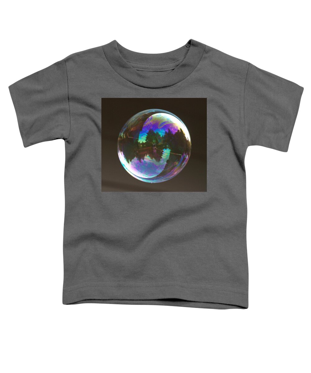 Bubble Toddler T-Shirt featuring the photograph World in a Bubble by Tara Krauss