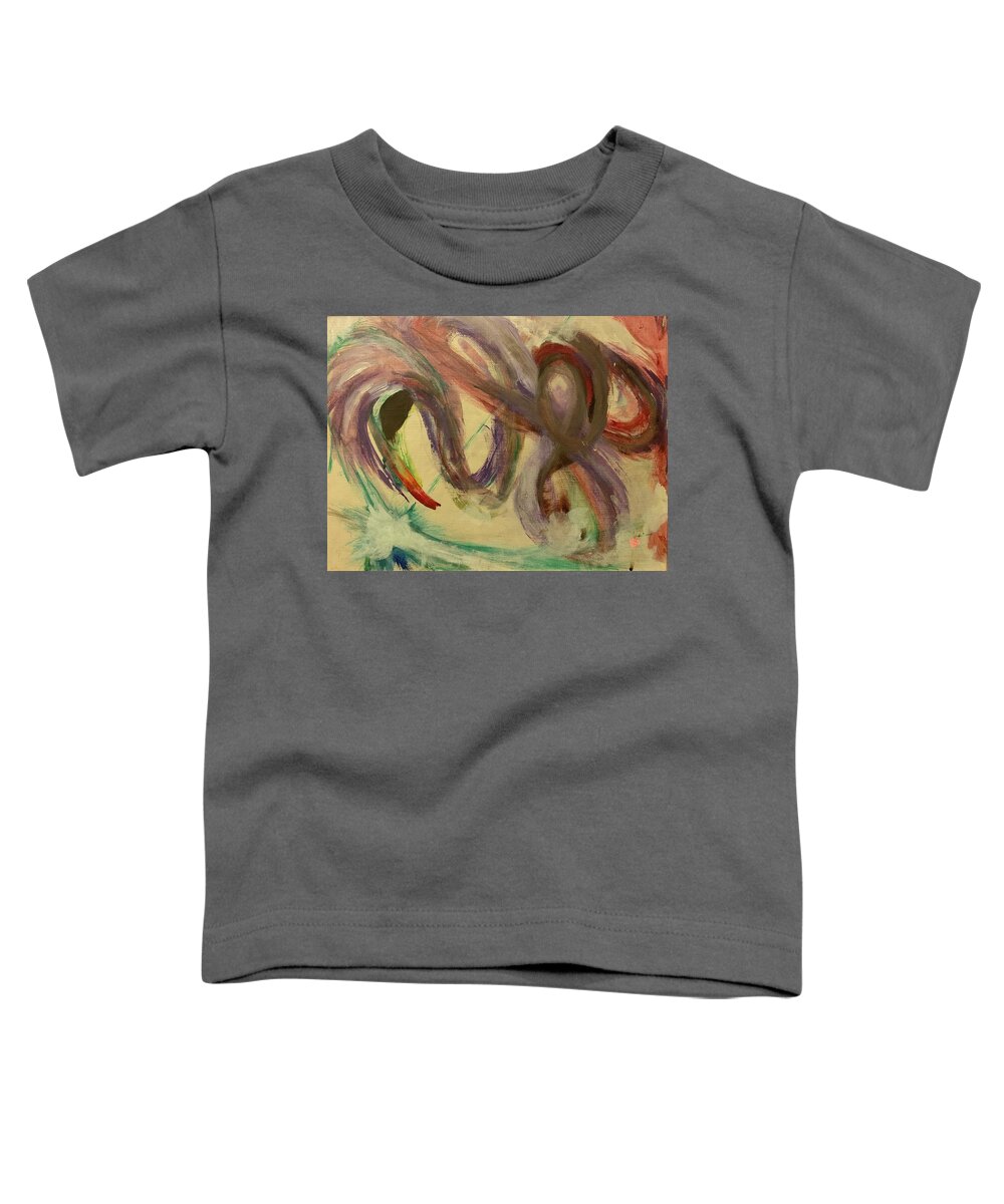 Yes Toddler T-Shirt featuring the painting YES bird by Gary Wohlman