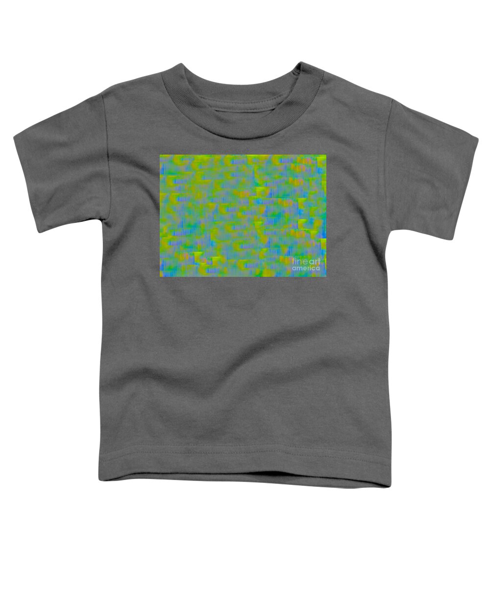 Abstract Art Toddler T-Shirt featuring the digital art You Will Stay Calm Too by Jeremiah Ray