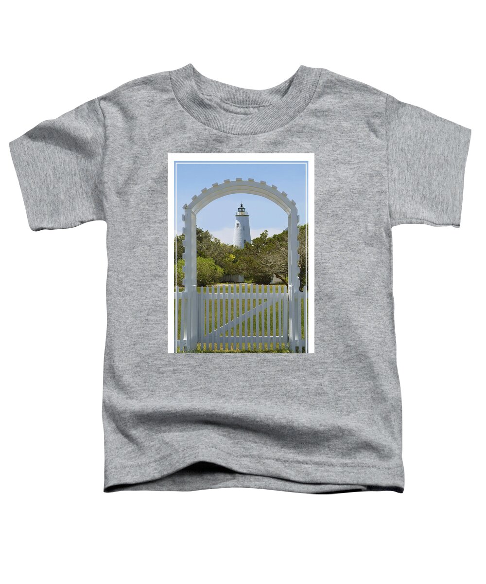 North Carolina Toddler T-Shirt featuring the photograph Ocracoke Island Lighthouse by Mike McGlothlen