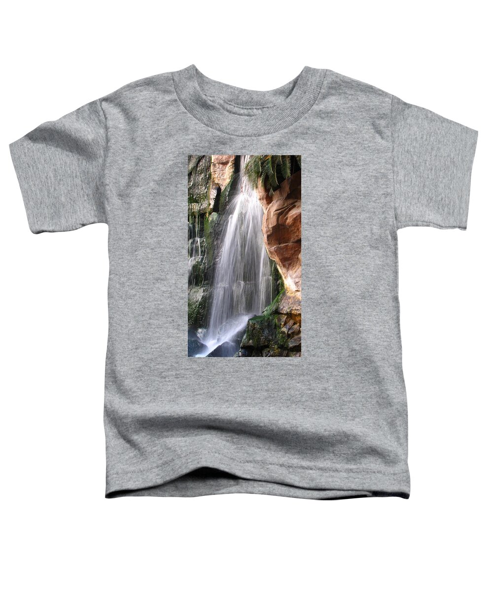 Waterfall Toddler T-Shirt featuring the photograph Veil of Water by Jennifer Wheatley Wolf
