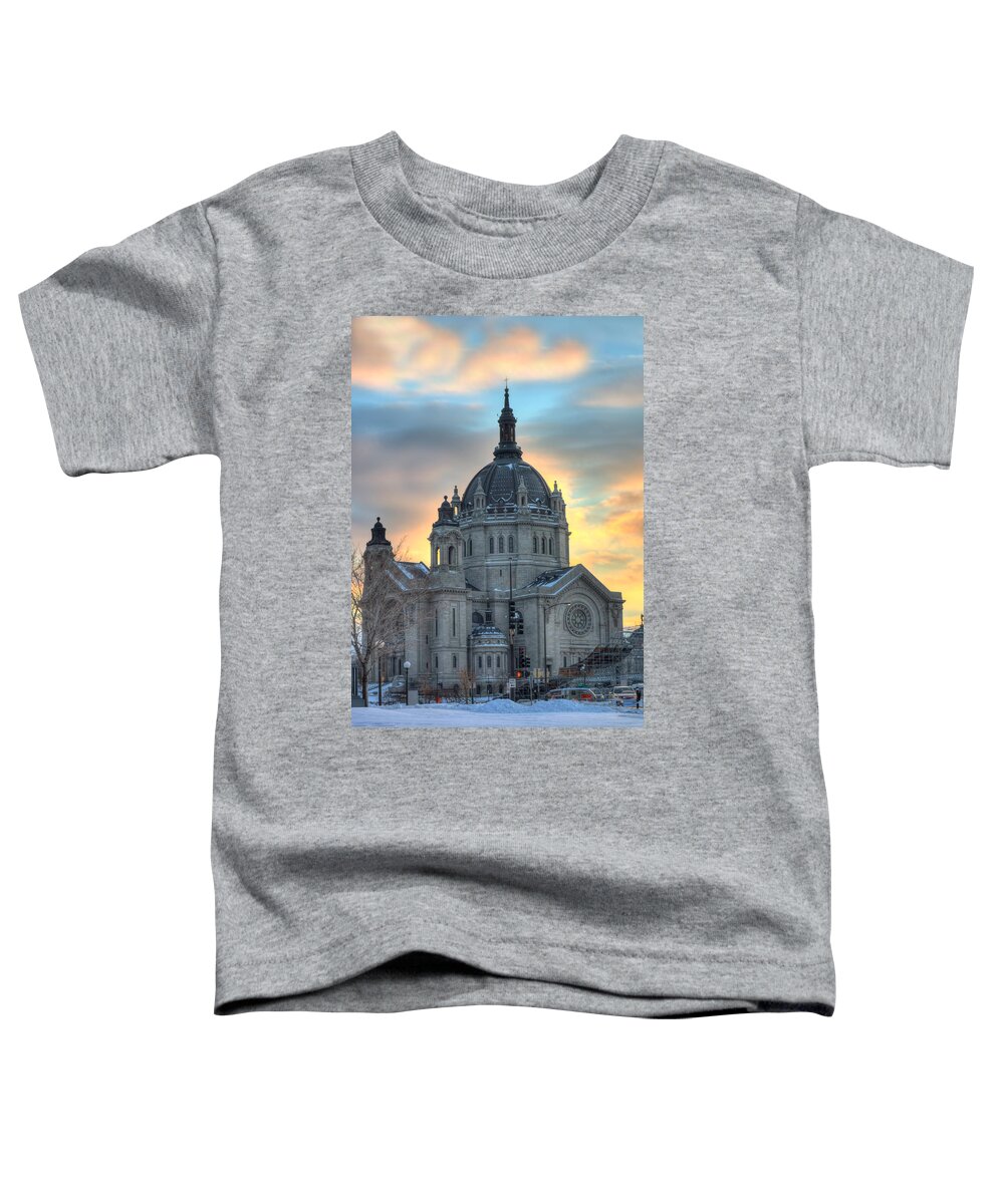 Mn Church Toddler T-Shirt featuring the photograph Cathedral Of Saint Paul #18 by Amanda Stadther