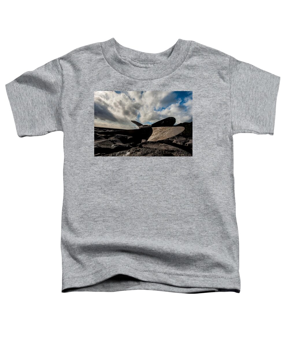 Adult Toddler T-Shirt featuring the photograph Propeller on the beach #1 by Joseph Amaral