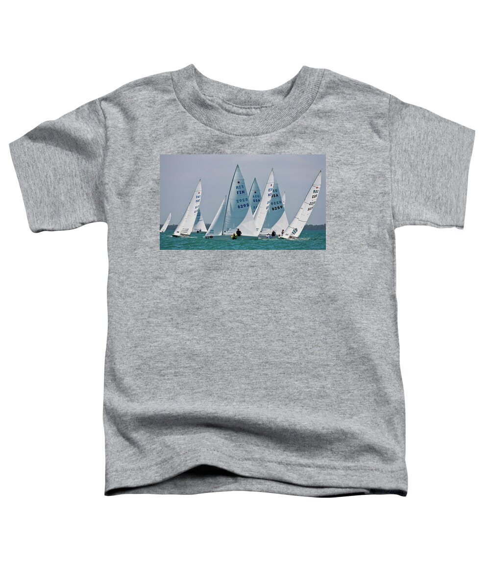 Photography Toddler T-Shirt featuring the photograph Sailboat In Bacardi Star Regatta #1 by Panoramic Images