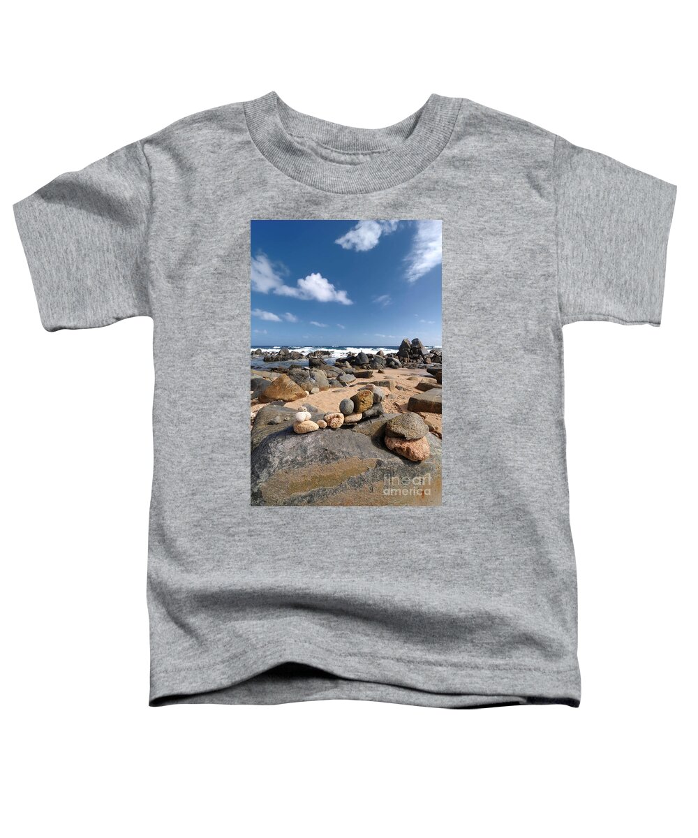 Aruba Toddler T-Shirt featuring the photograph Wishing Rocks Aruba #1 by Amy Cicconi