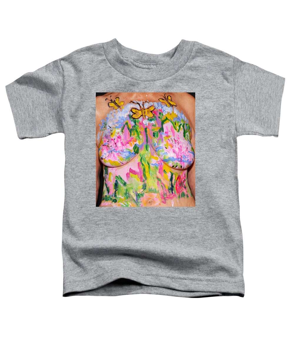 Hadassah Greater Atlanta Toddler T-Shirt featuring the photograph 16. Joyce English, Artist, 2015 by Best Strokes - Formerly Breast Strokes - Hadassah Greater Atlanta