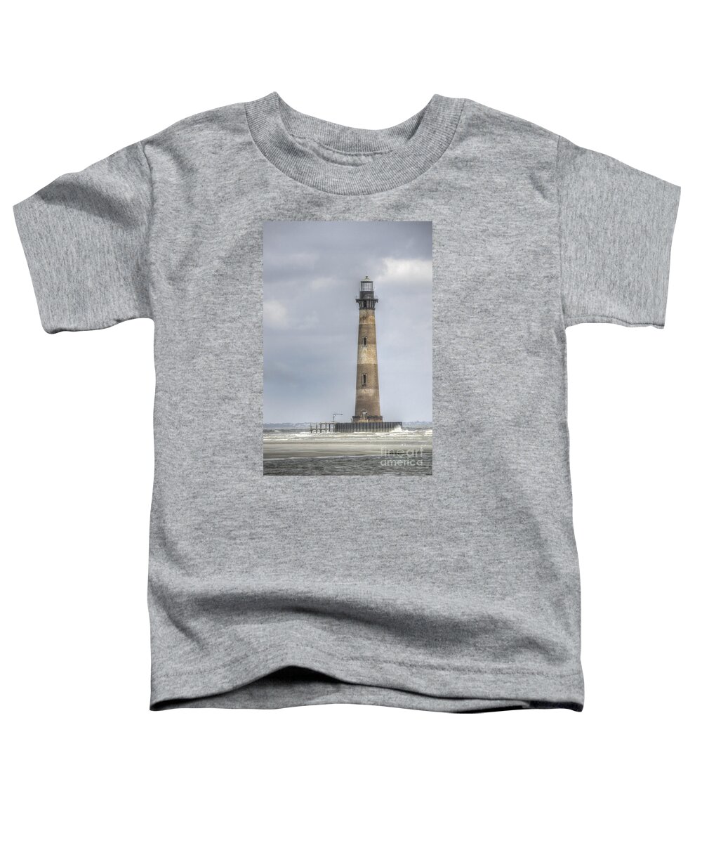 Morris Island Lighthouse Toddler T-Shirt featuring the photograph Morris Island Lighthouse by Dale Powell