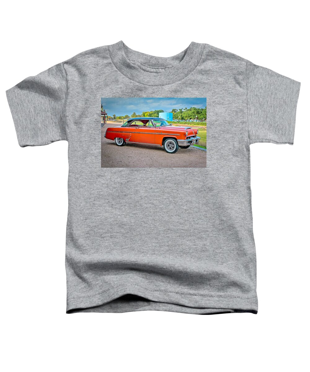 Maybellene Toddler T-Shirt featuring the photograph 1953 Mercury Monterey aka Maybellene by David Morefield