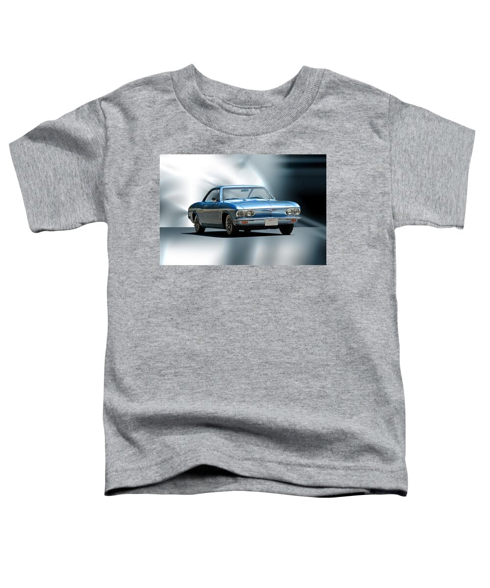Auto Toddler T-Shirt featuring the photograph 1965 Chevrolet Corvair I by Dave Koontz