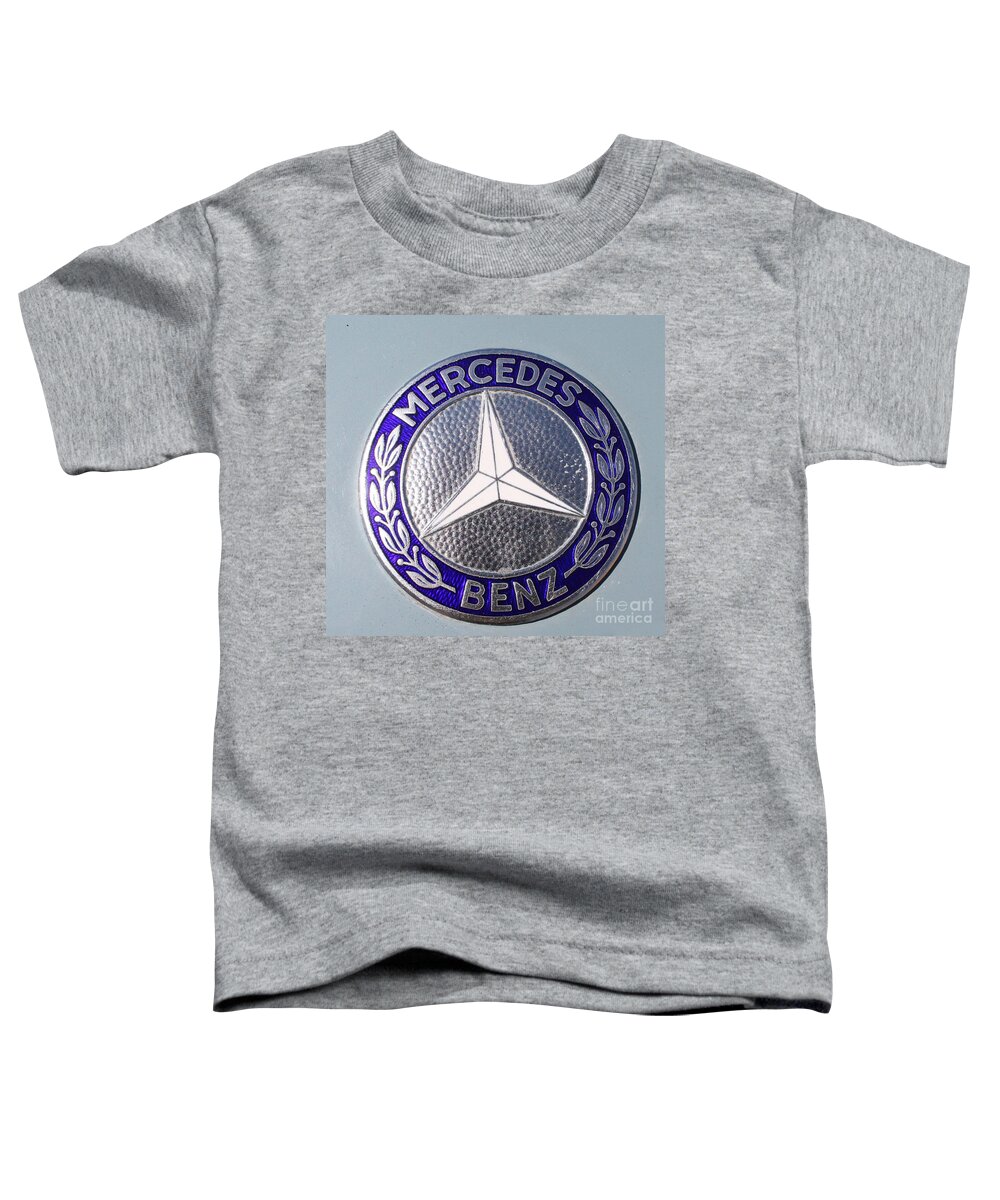 1967 Mercedes Benz Logo Toddler T-Shirt featuring the photograph 1967 Mercedes Benz Logo by John Telfer